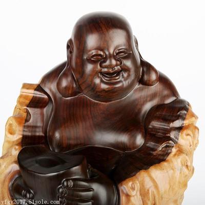 工藝品黑檀招財進寶彌勒佛擺件——價格、廠家與木制工藝解析